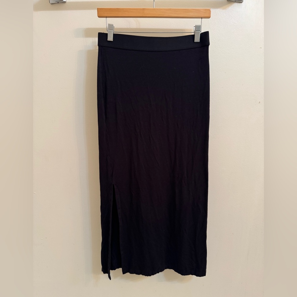 Sleek Black Maxi Skirt